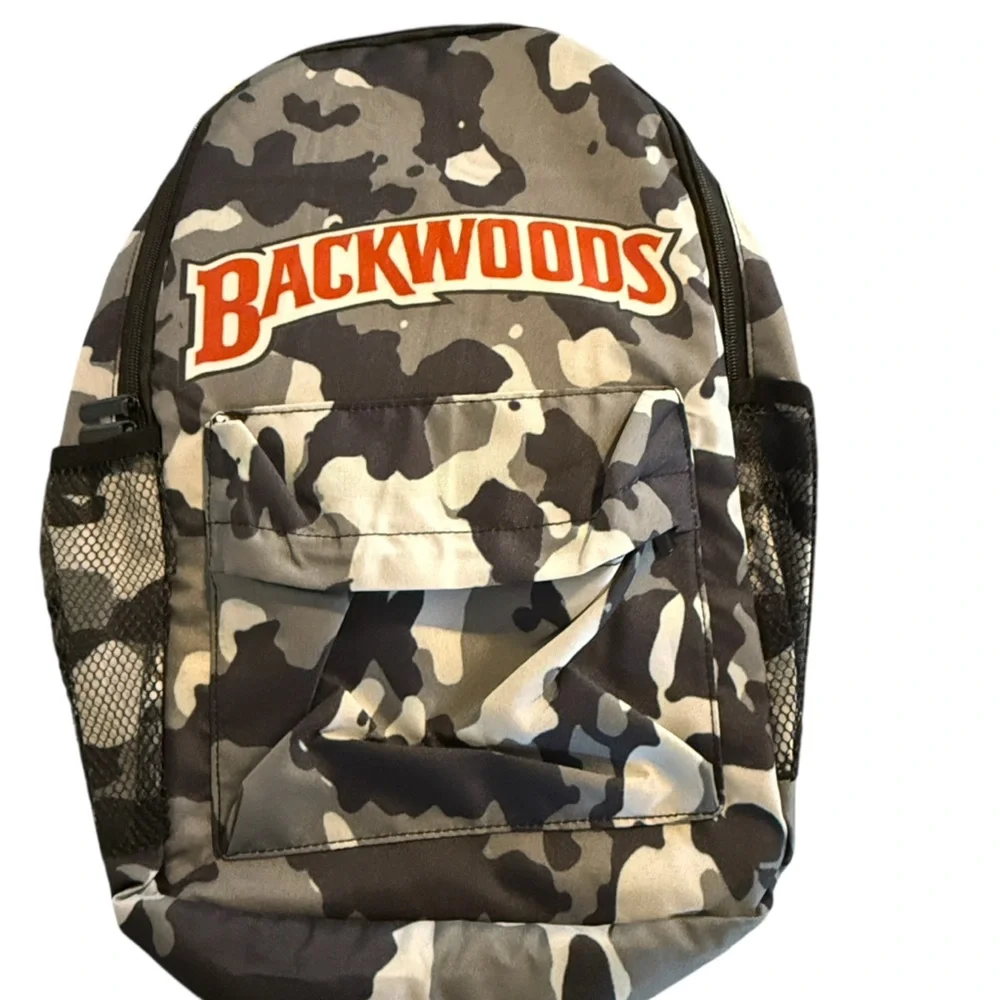 NWOT Backwoods Camo Print Backpack, Adjustable Straps LIMITED EDITION